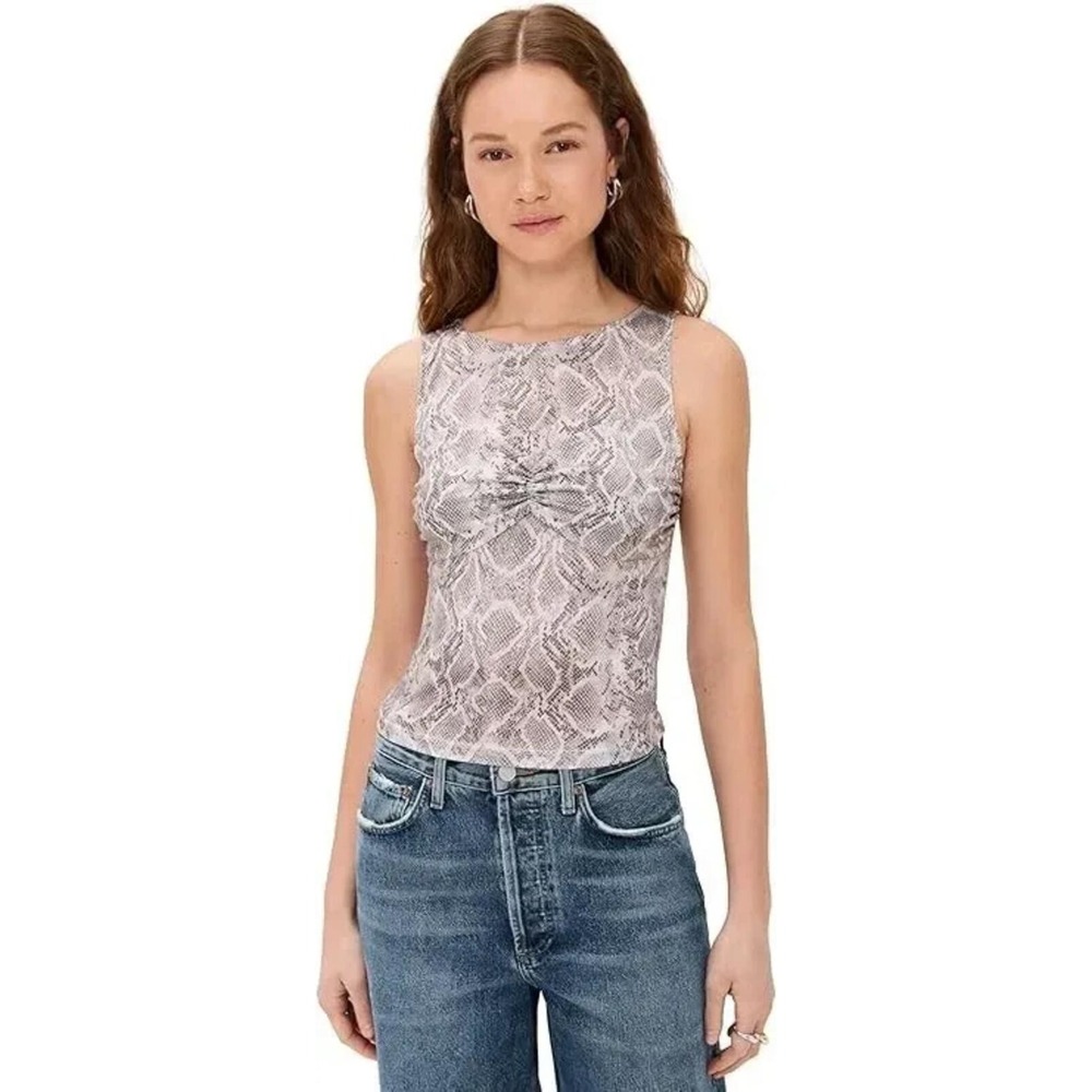 Good American NWT  Slinky‎ Jersey Ruched Tank Top - Size 5XL - MSRP $79